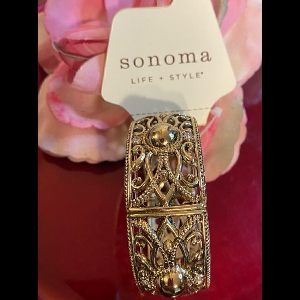 🎁Sonoma Life +Style Gold Tone Fashion Bracelet - Picture 4 of 7